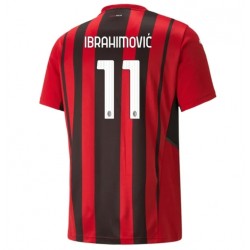 Camisola AC Milan Zlatan Ibrahimovic 11 Equipamento Primeiro 2021-2022 Manga Curta
